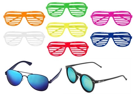 Promotional-mirrored-sunglasses-colourful-innovative